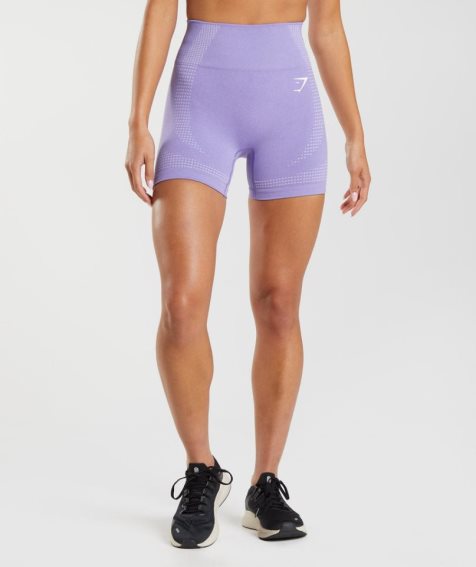 Women's Gymshark Vital Seamless 2.0 Shorts Purple | NZ 5AFKJX